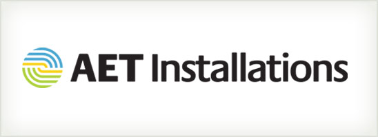 find out more about the AET Installations logo design