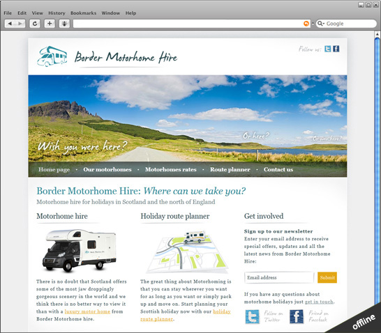 website offline