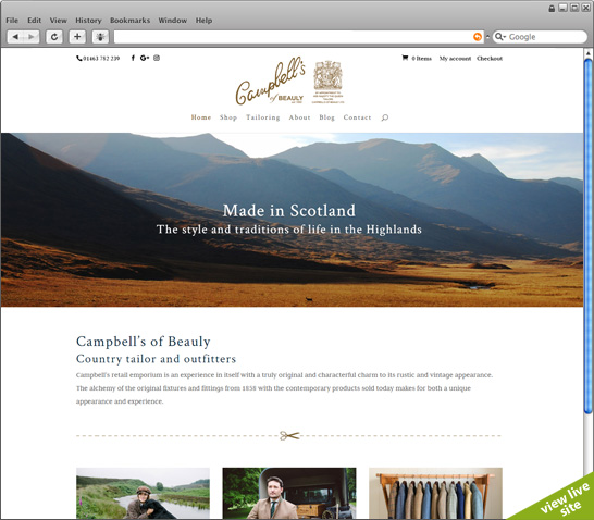 view live site (new page)