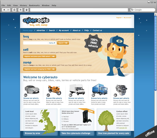 website now offline