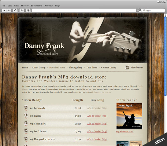 website offline