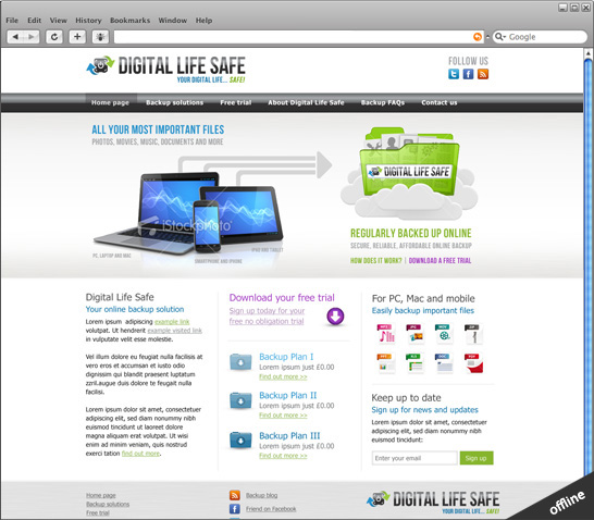 website now offline