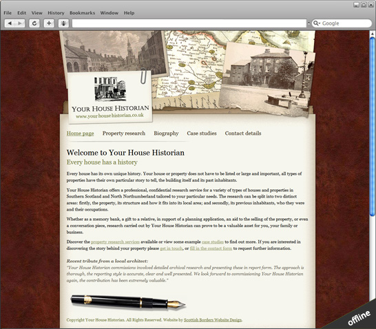 website now offline