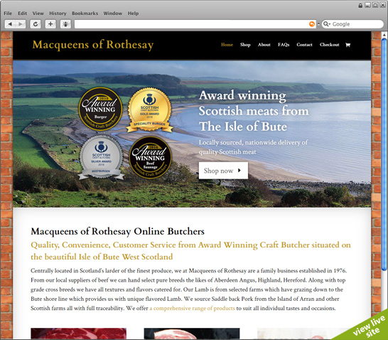 view live site (new page)