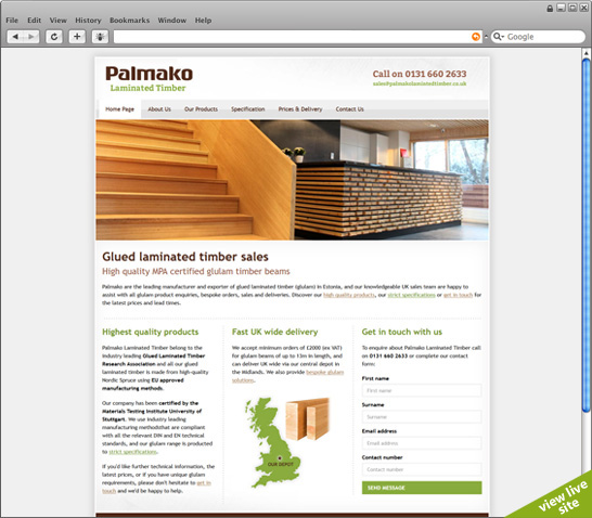 view live site (new page)