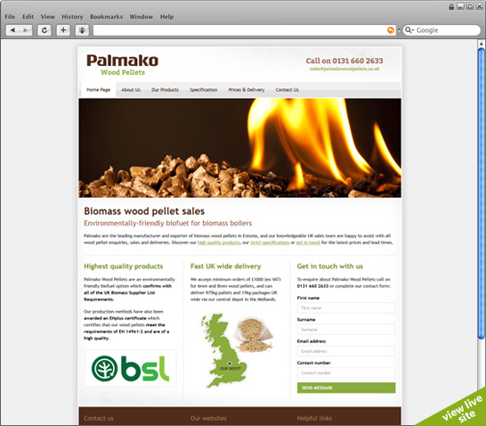 view live site (new page)